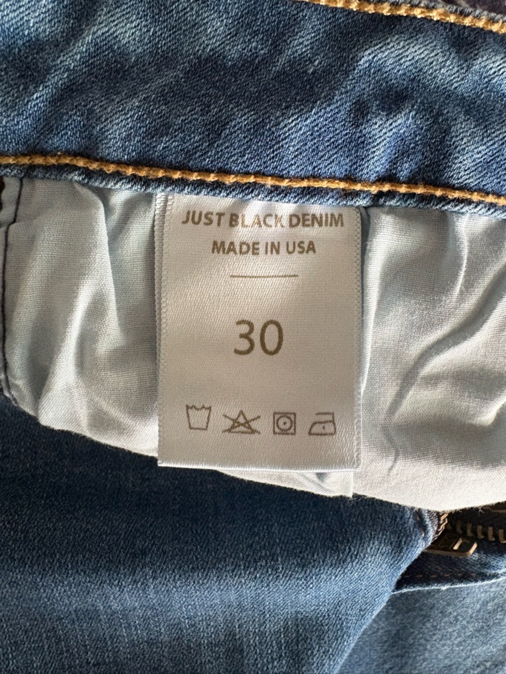 Just Black Light Blue High-Rise Women's Jeans - Picture 2 of 7